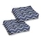 Classic Accessories 19x19x5" Square Seat Cushions, Navy Chevron, 2PK 62-119-015502-2PK - alternate 1
